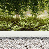 Bordo da giardino Vidaxl 20 pz bianco 100 x 0,05 x 20 cm acciaio laminato a freddo