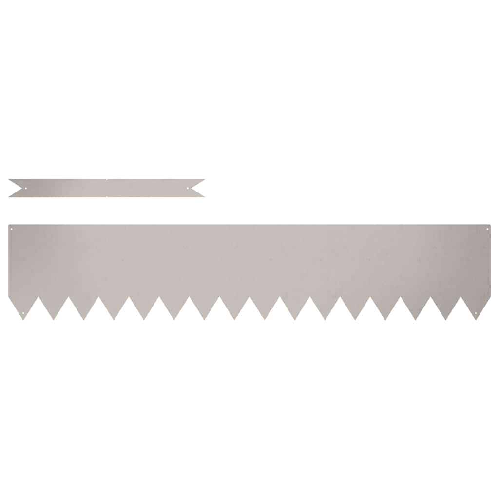 Vidaxl tuinrand 30 pcs bruin 100 x 0.05 x 20 cm cortenstaal