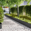 Bordo da giardino Vidaxl 20 pz nero 100 x 0,05 x 20 cm acciaio laminato a freddo