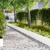 Bordo da giardino Vidaxl 10 pezzi bianco 100 x 0,05 x 20 cm in acciaio laminato a freddo