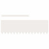 Bordo da giardino Vidaxl 10 pezzi bianco 100 x 0,05 x 20 cm in acciaio laminato a freddo