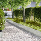 Vidaxl tuinrand 10 pcs zilver 100 x 0.05 x 20 cm roestvrij staal