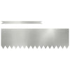 Vidaxl tuinrand 20 pcs zilver 100 x 0.05 x 20 cm gegalvaniseerd staal