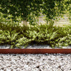 Vidaxl borde de jardín 20 piezas marrón 100 x 0,05 x 20 cm acero corten