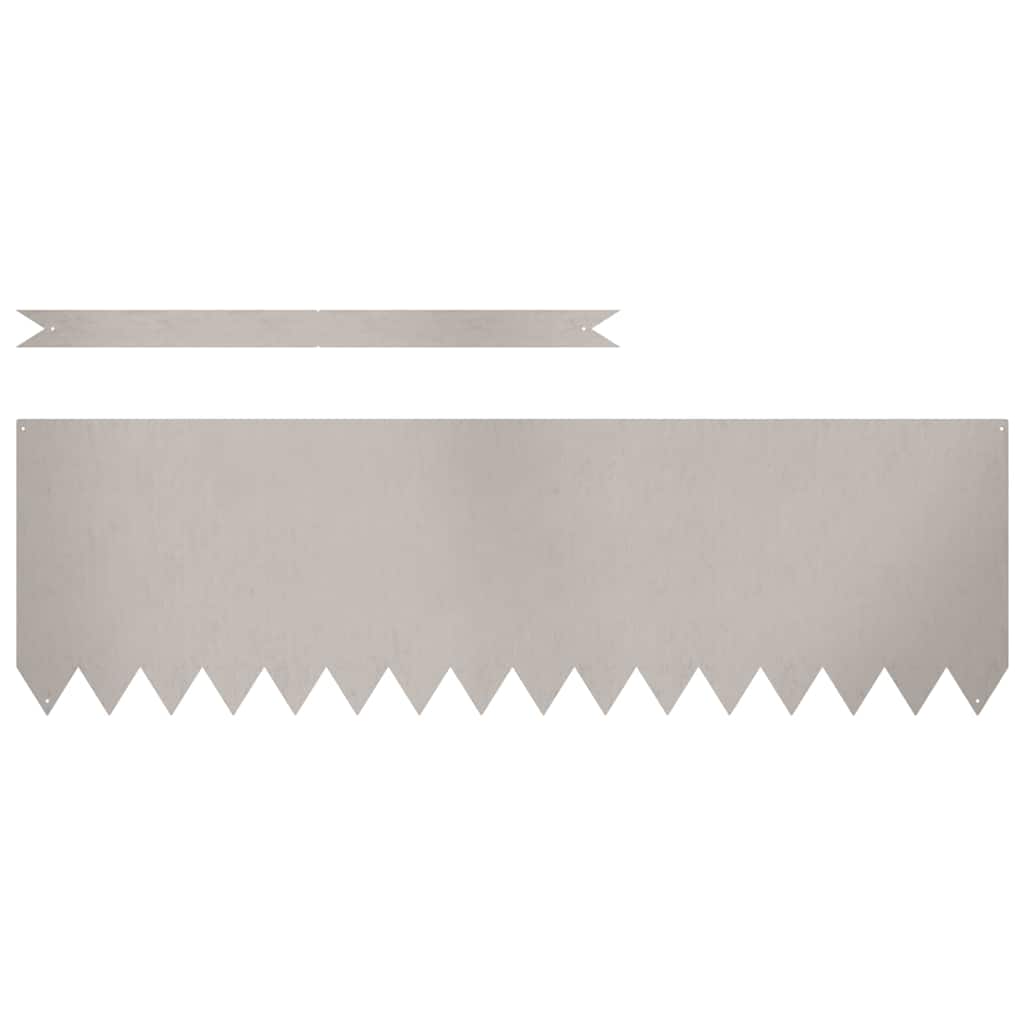 Vidaxl borde de jardín 20 piezas marrón 100 x 0,05 x 20 cm acero corten