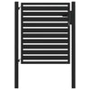 Vidaxx puerta de jardín con cerradura 100x100 cm aluminio negro