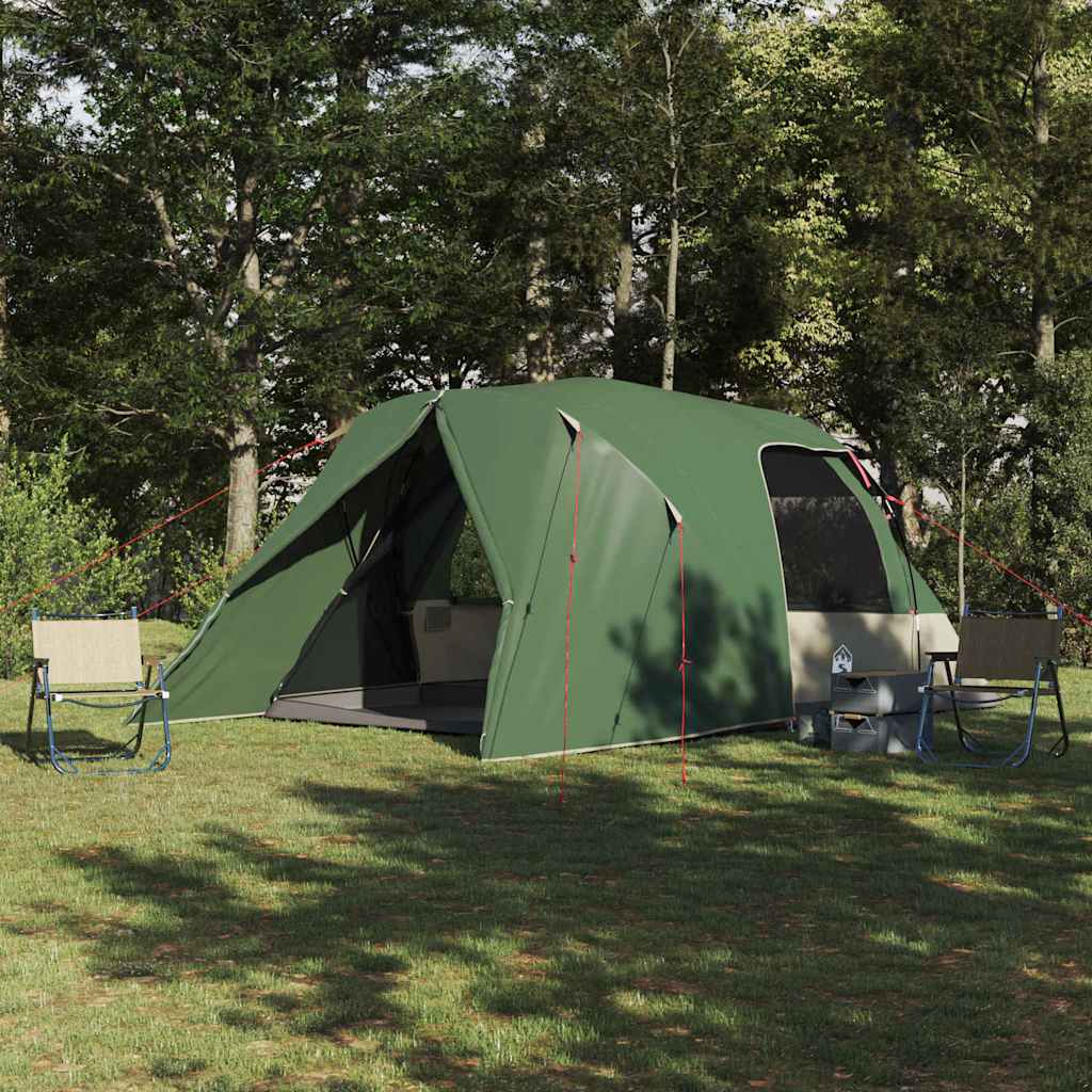 Tienda domo Vidaxx con techo y almacenamiento verde 500 x 314 x 206 cm