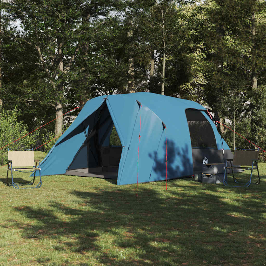Tienda domo Vidaxx con techo y almacenamiento azul 500 x 314 x 206 cm