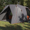 Tienda domo Vidaxx con techo gris y naranja 500 x 314 x 206 cm
