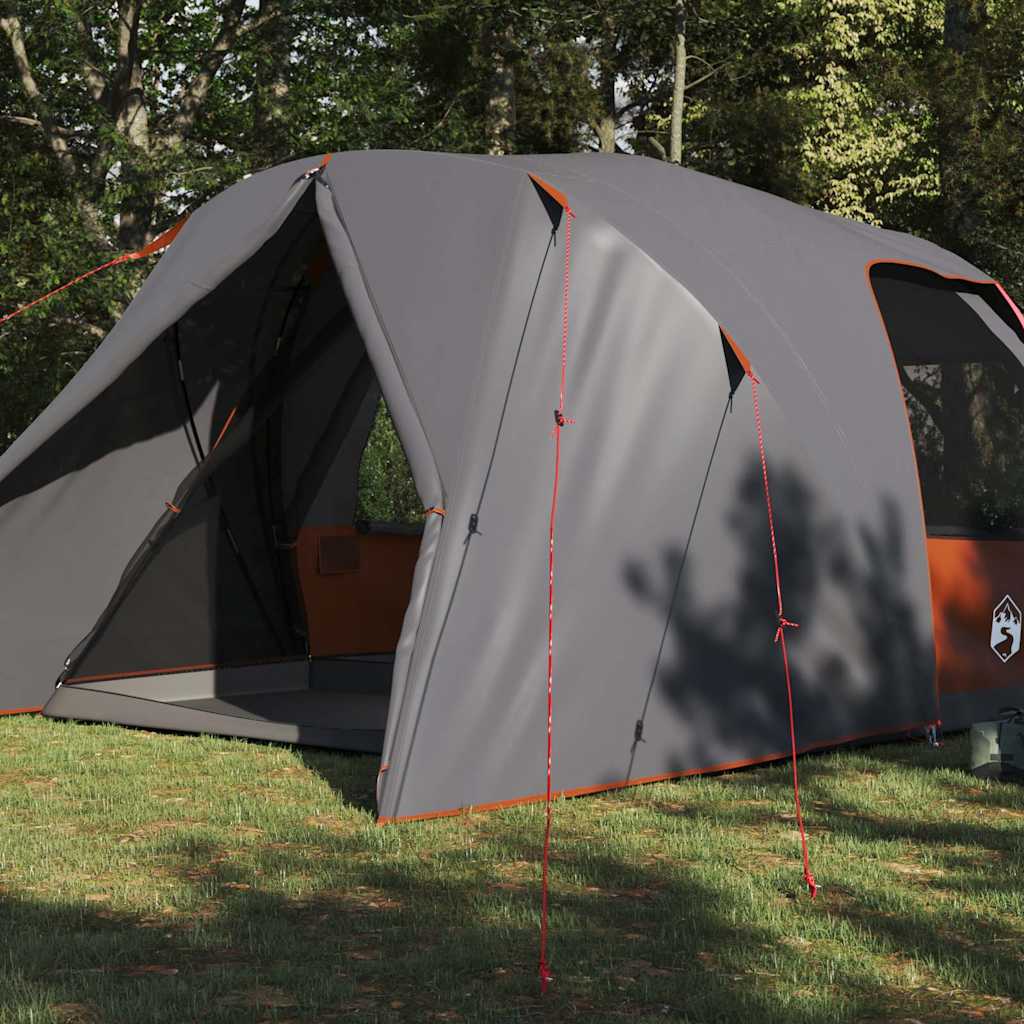 Vidaxl koepeltent met dak grijs en oranje 500 x 314 x 206 cm