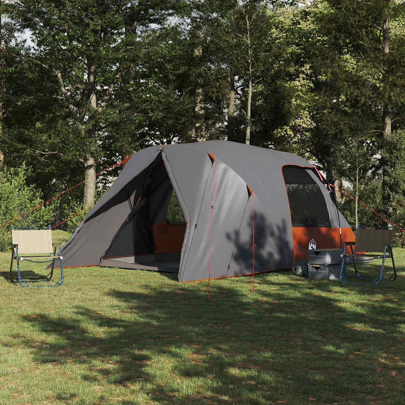 Tienda domo Vidaxx con techo gris y naranja 500 x 314 x 206 cm