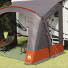 Tenda caravan Vidaxx con tetto grigio e arancione 252 x 245 x 245 cm