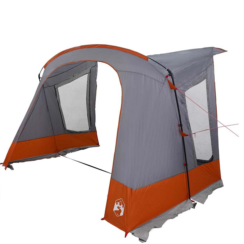 Vidaxl caravan tent met dak grijs en oranje 410 x 275 x 245 cm
