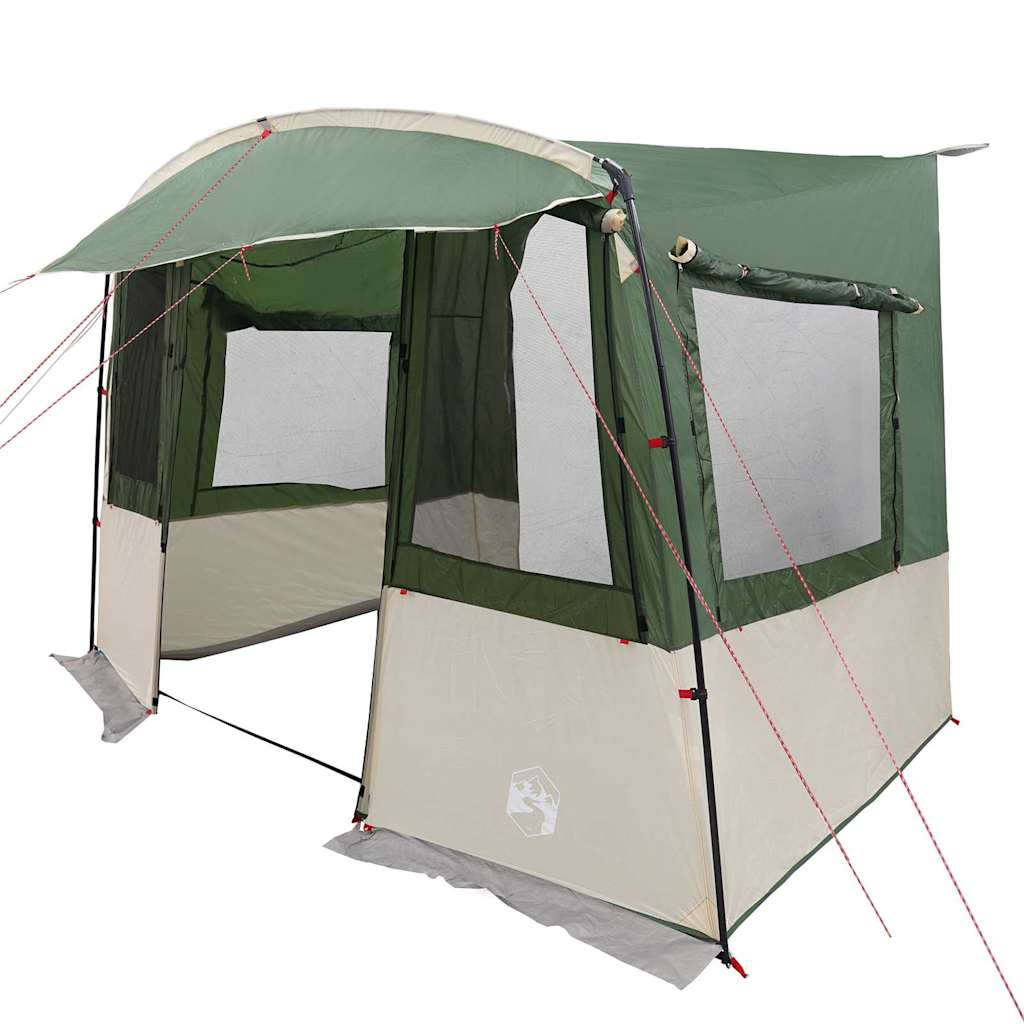 Tenda Vidaxx per portellone posteriore per roulotte con tetto verde 352 x 250 x 240 cm