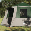 Vidaxl huisje tent met dak met opslag groen en wit 405 x 405 x 273 cm
