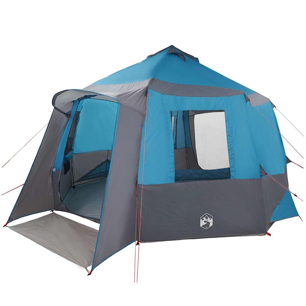 Tenda da casa Vidaxx con tetto blu e grigio 405 x 405 x 273 cm