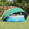 Cupola per piscina Vidaxl blu 336 x 322 x 160 cm poliestere 185 t con rivestimento in PU