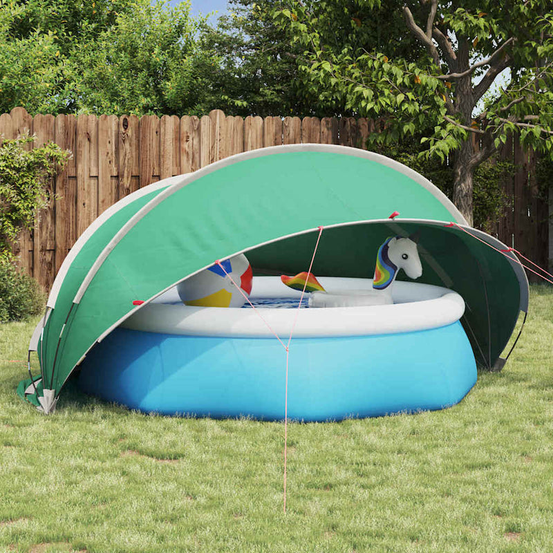 Domo para piscina vidaxl azul 336 x 322 x 160 cm poliéster 185t con revestimiento de PU