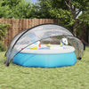 Domo para piscina vidaxl transparente 336 x 322 x 160 cm PVC