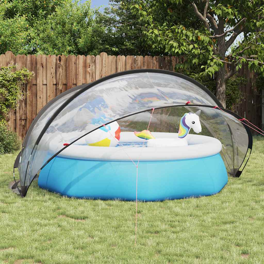 Domo para piscina vidaxl transparente 336 x 322 x 160 cm PVC