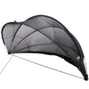 Cupola per piscina Vidaxl nera 336 x 322 x 160 cm Poliestere 185t con rivestimento in PU