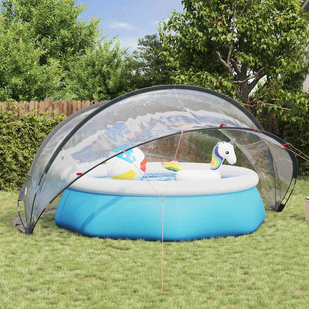 Domo para piscina vidaxl transparente 472 x 460 x 229 cm PVC