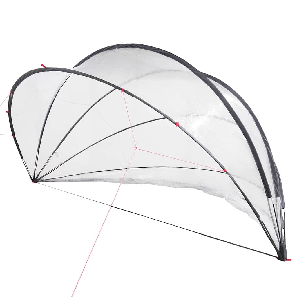 Domo para piscina vidaxl transparente 472 x 460 x 229 cm PVC