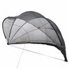 Vidaxl pooldome zwart 472 x 460 x 229 cm 185t polyester met pu-coating