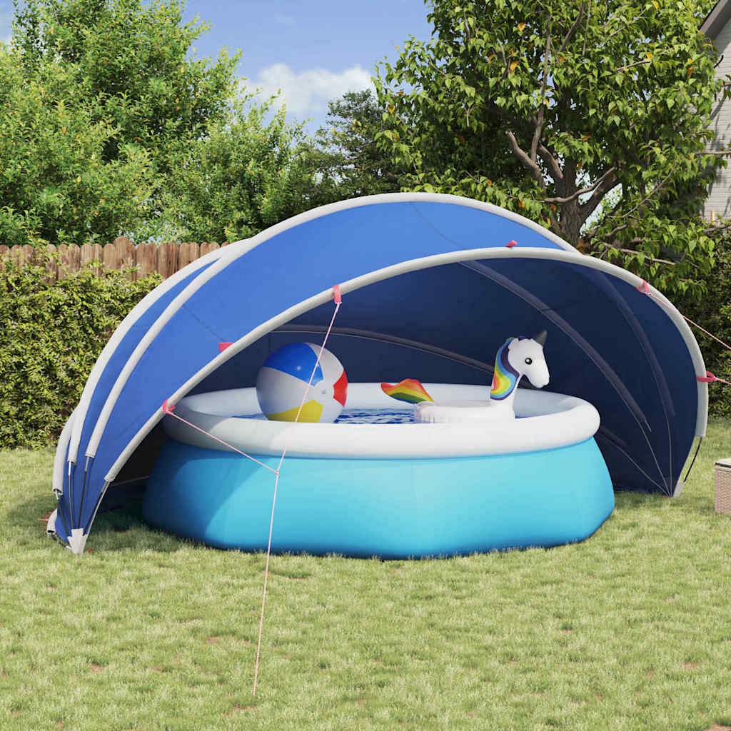 Vidaxl cupola per piscina verde 500 x 500 x 236 cm poliestere 185 t con rivestimento in PU