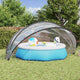 Cupola per piscina Vidaxl trasparente 500 x 500 x 236 cm PVC