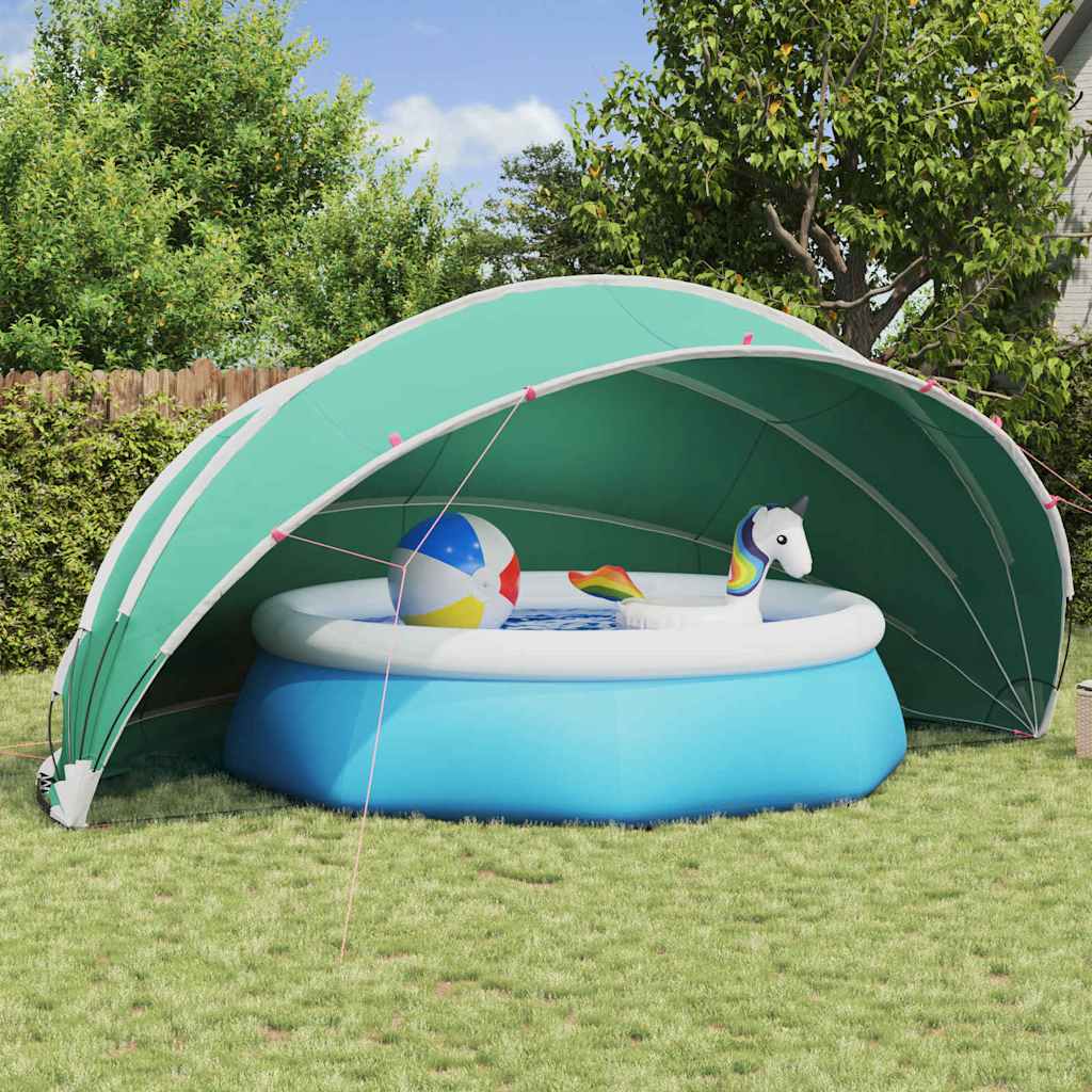 Cupola per piscina Vidaxl blu 546 x 516 x 250 cm Poliestere 185 t con rivestimento in PU