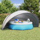 Cupola per piscina Vidaxl grigia e arancione 546 x 516 x 250 cm