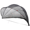 Cupola per piscina Vidaxl nera 546 x 516 x 250 cm Poliestere 185 t con rivestimento in PU