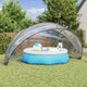 Cupola per piscina Vidaxl trasparente 592 x 590 x 275 cm PVC
