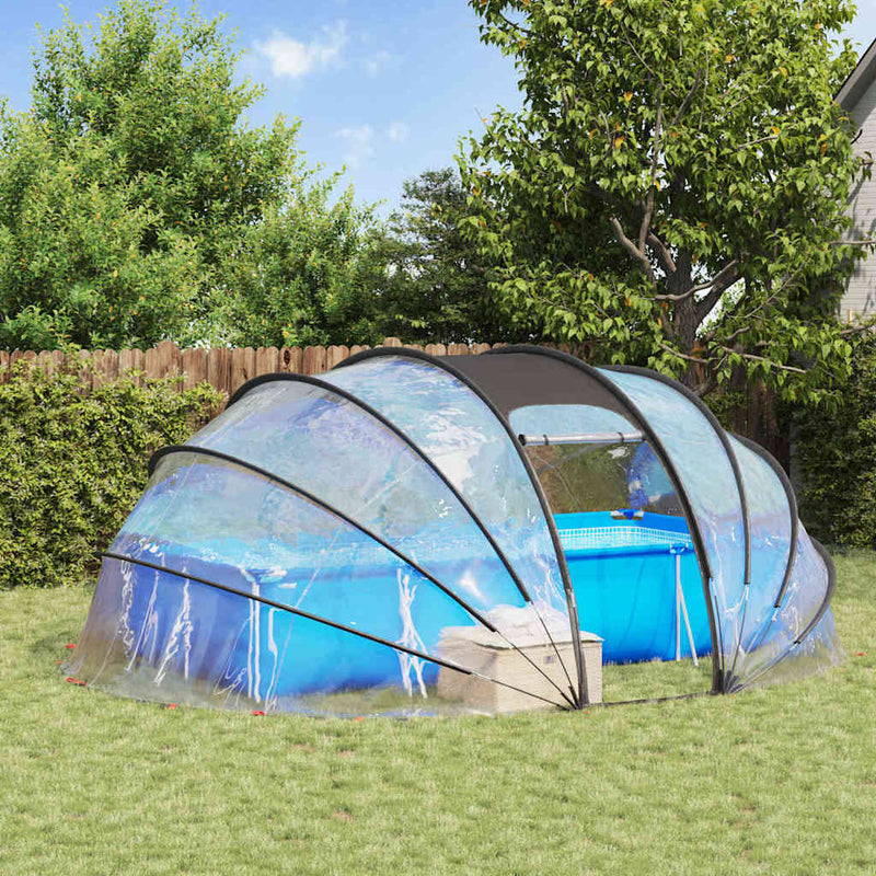 Tenda per piscina Vidaxx cupola trasparente 538 x 440 x 204 cm PVC