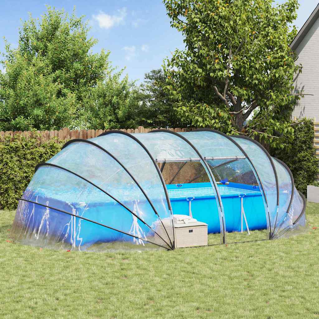 Tenda per piscina Vidaxx cupola trasparente 538 x 440 x 204 cm PVC