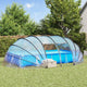 Vidaxx carpa para piscina cúpula transparente 640 x 432 x 205 cm PVC
