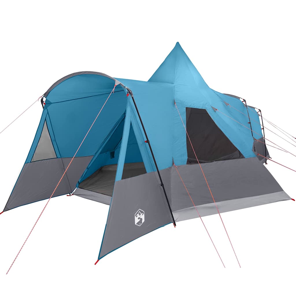 Tenda Tipi Vidaxl con tetto e ripostiglio blu 720 x 465 x 295 cm