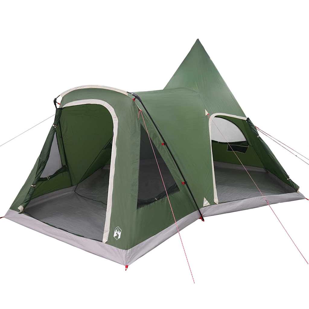Vidaxl teepee tent met dak met opslag groen 545 x 450 x 295 cm