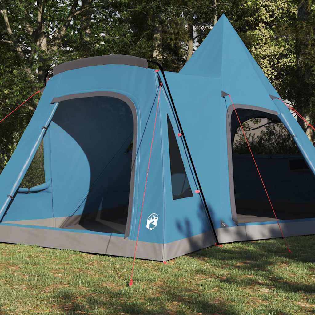 Vidaxl teepee tent met dak met opslag blauw 545 x 450 x 295 cm