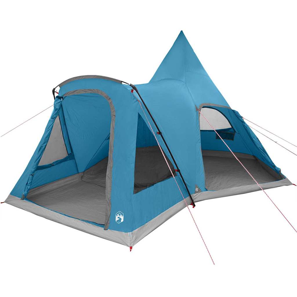 Vidaxl teepee tent met dak met opslag blauw 545 x 450 x 295 cm