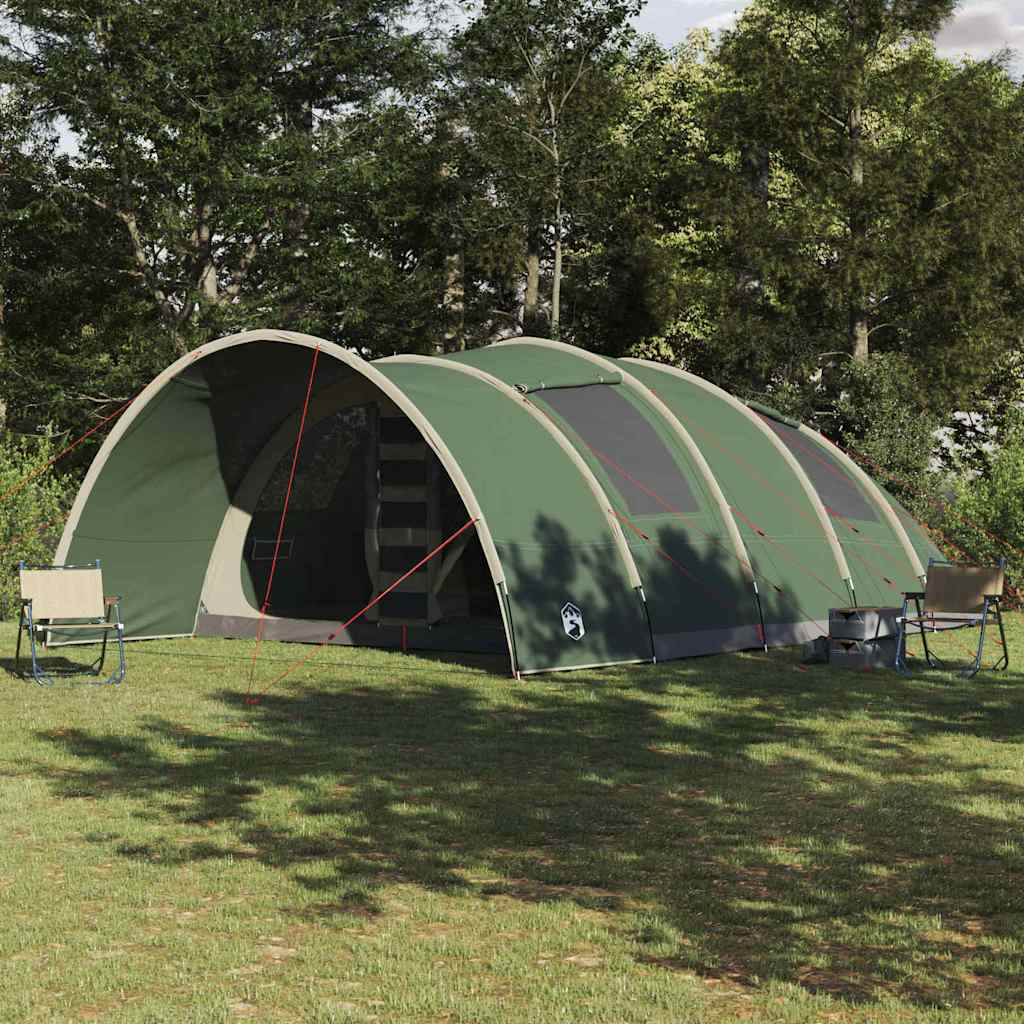 Tenda a tunnel Vidaxx con tetto con ripostiglio verde 710 x 460 x 245 cm