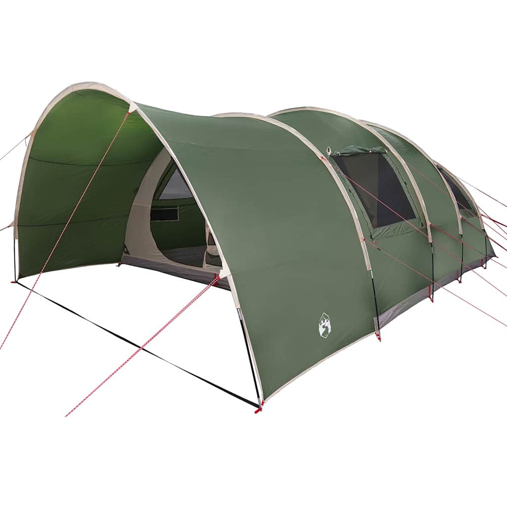 Vidaxl tunneltent met dak met opslag groen 710 x 460 x 245 cm