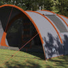 Tenda a tunnel Vidaxx con tetto grigio e arancione 710 x 460 x 245 cm