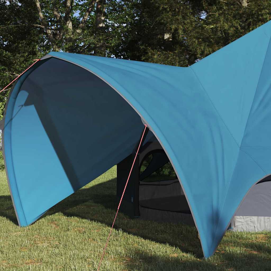 Tenda teepee Vidaxl con tetto blu e grigio 600 x 600 x 347 cm