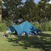 Tenda teepee Vidaxl con tetto blu e grigio 600 x 600 x 347 cm
