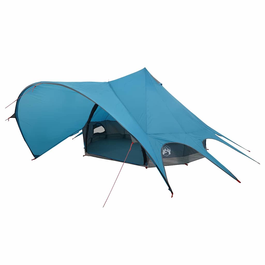 Tenda teepee Vidaxl con tetto blu e grigio 600 x 600 x 347 cm
