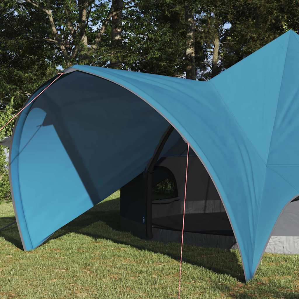 Tenda teepee Vidaxl con tetto blu e grigio 600 x 600 x 347 cm