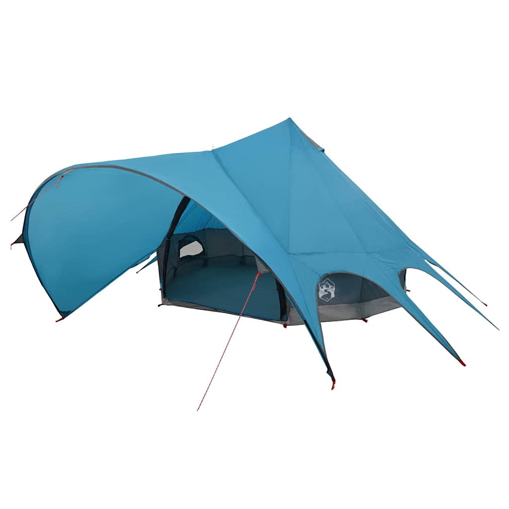Tenda teepee Vidaxl con tetto blu e grigio 600 x 600 x 347 cm