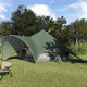 Tenda tipi Vidaxl con tetto verde e grigio 600 x 600 x 347 cm
